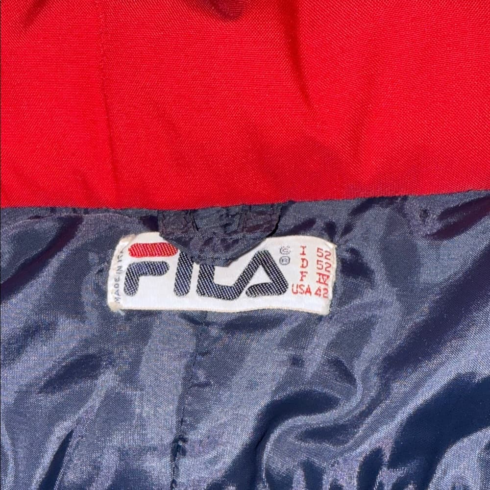 Fila Red and Navy Windbreaker Jacket - Thumbnail 9