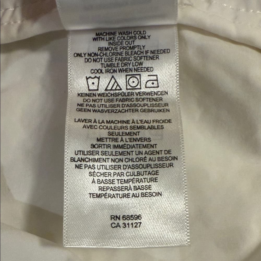 DKNY White Hooded Jacket - Size small - Thumbnail 8