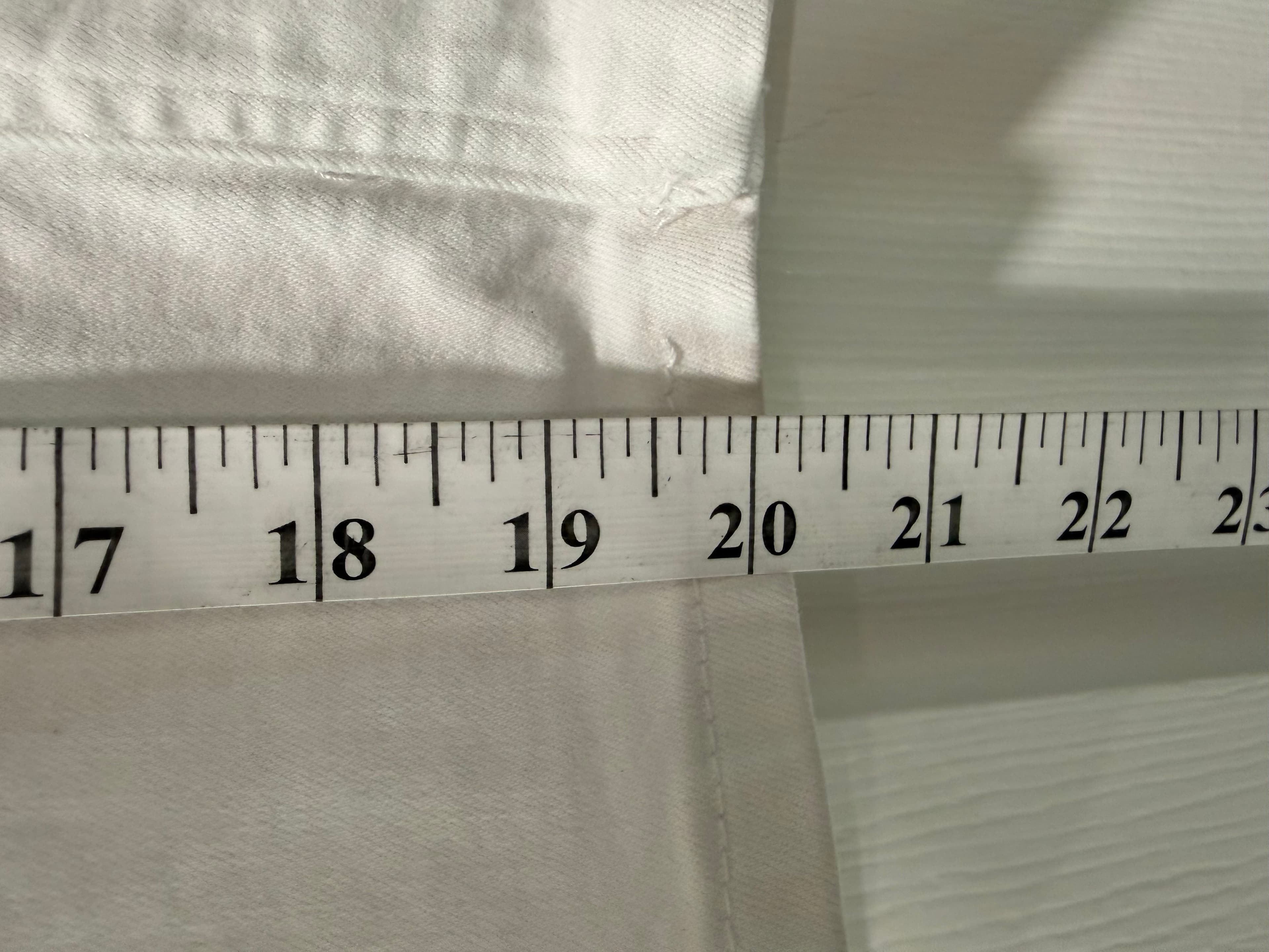 White Denim Mini Skirt with Front Zip Closure - Thumbnail 2