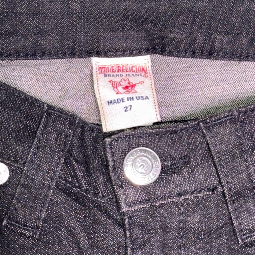 True Religion Black Rhinestone Skinny Jeans – Size 27 - Thumbnail 8