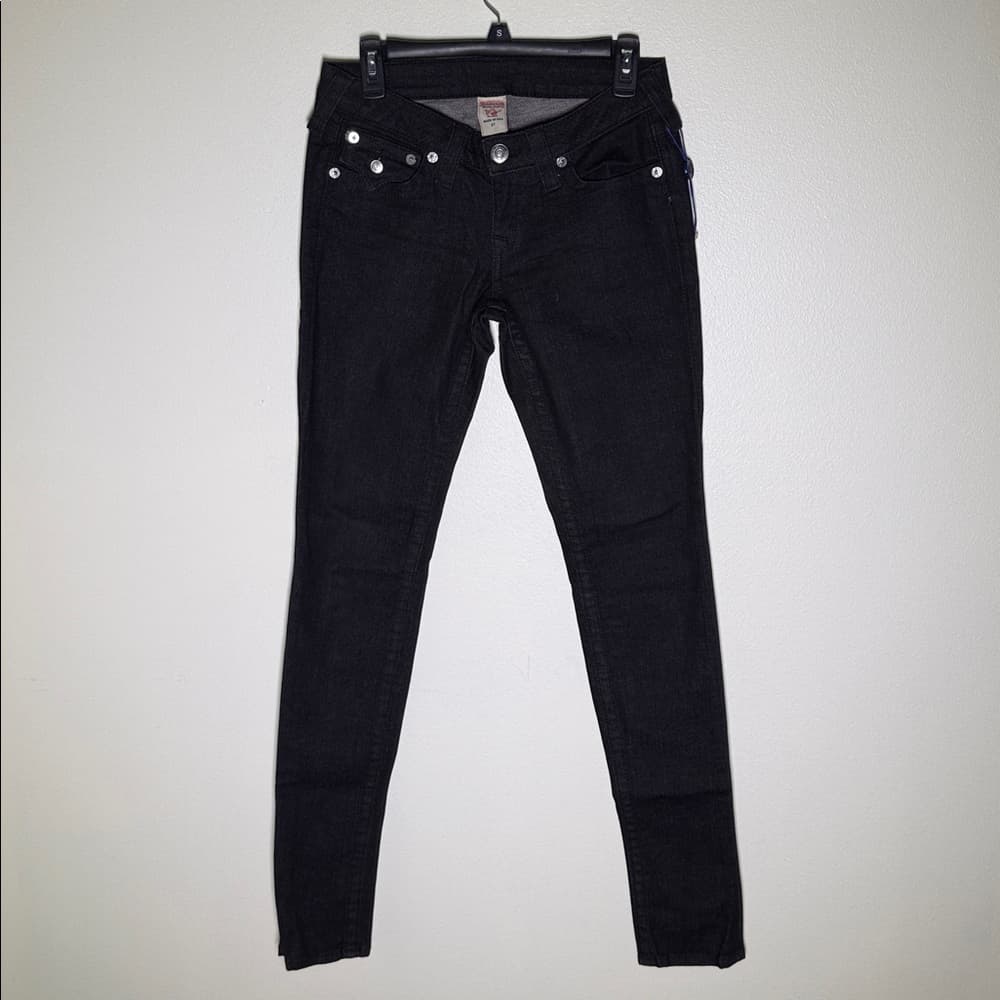 True Religion Black Rhinestone Skinny Jeans – Size 27 - Thumbnail 11