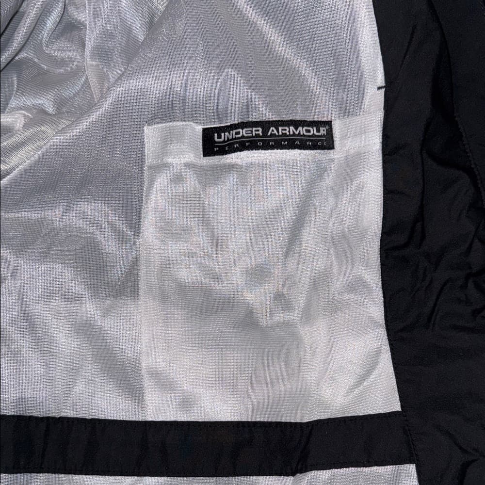 Men's Black Windbreaker Jacket - Thumbnail 4