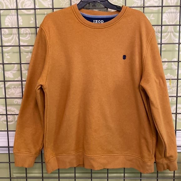Classic Izod XL Sweatshirt in Warm Amber Tone - Thumbnail 4