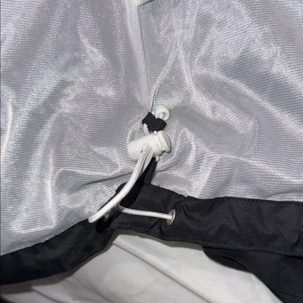 Men's Black Windbreaker Jacket - Thumbnail 7