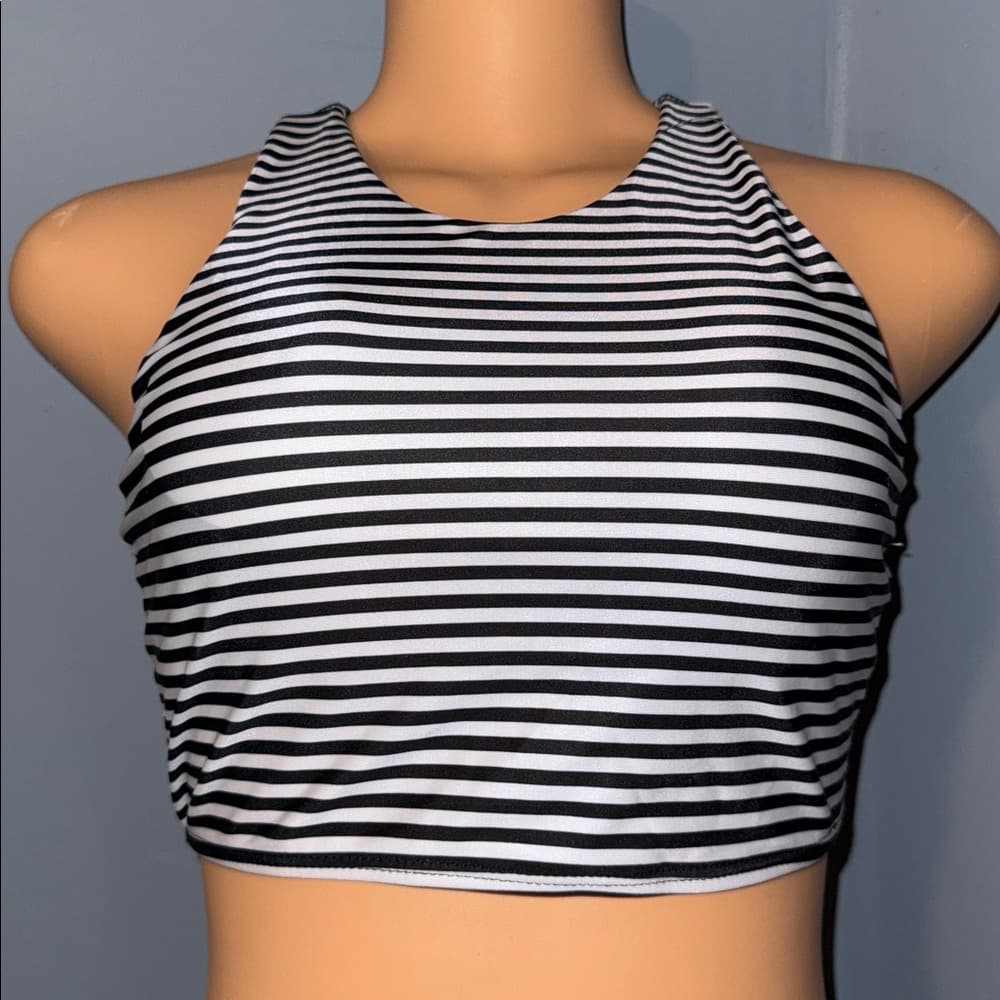 NWT American Apparel Striped Crop Top - Size S - Thumbnail 7