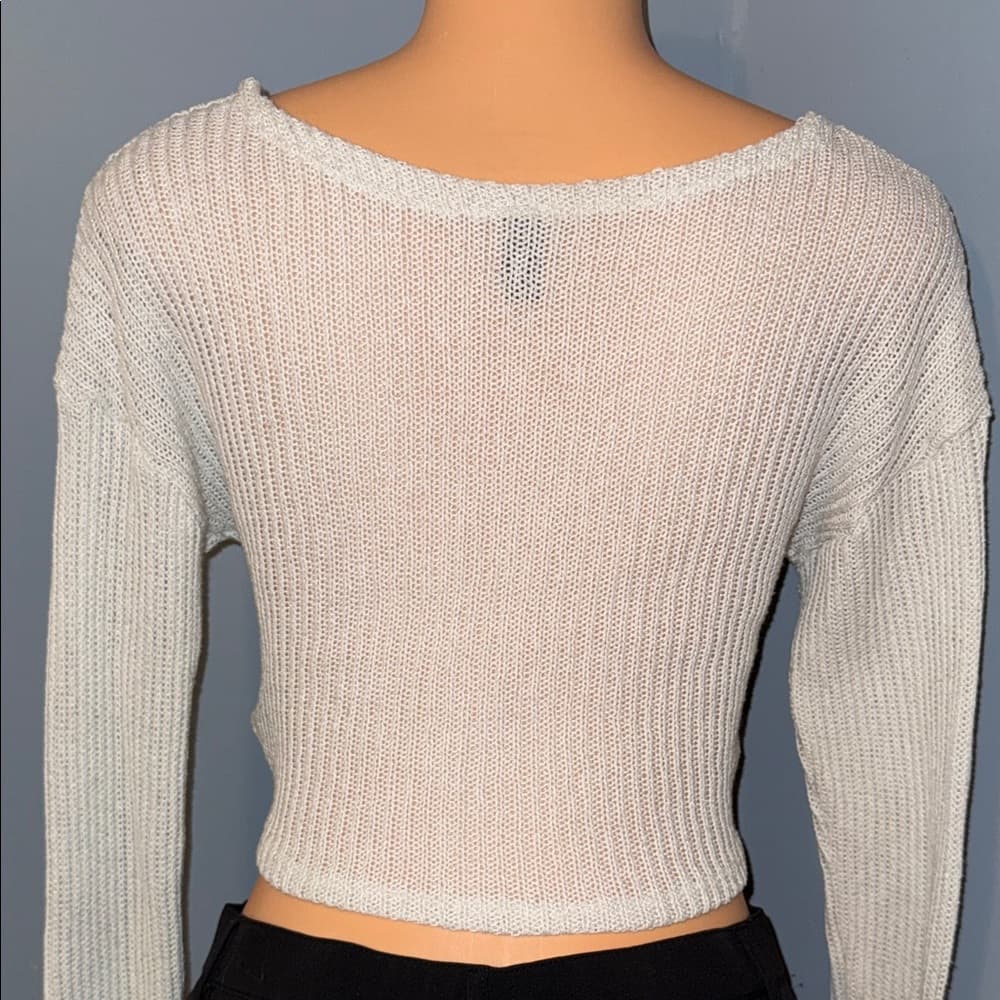 Windsor Knotted Crop Sweater - Size Large - Thumbnail 3