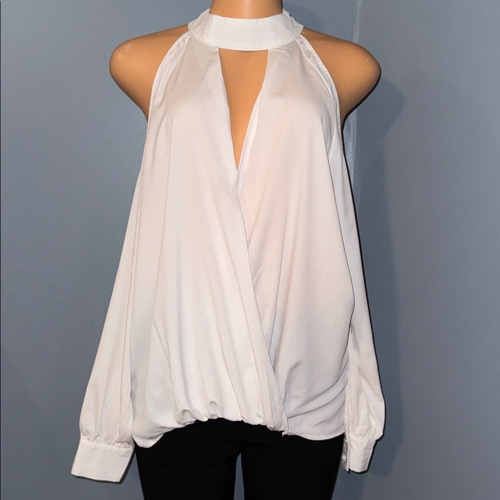 YOINS Halter-Style Wrap Blouse - Size Large - Thumbnail 9