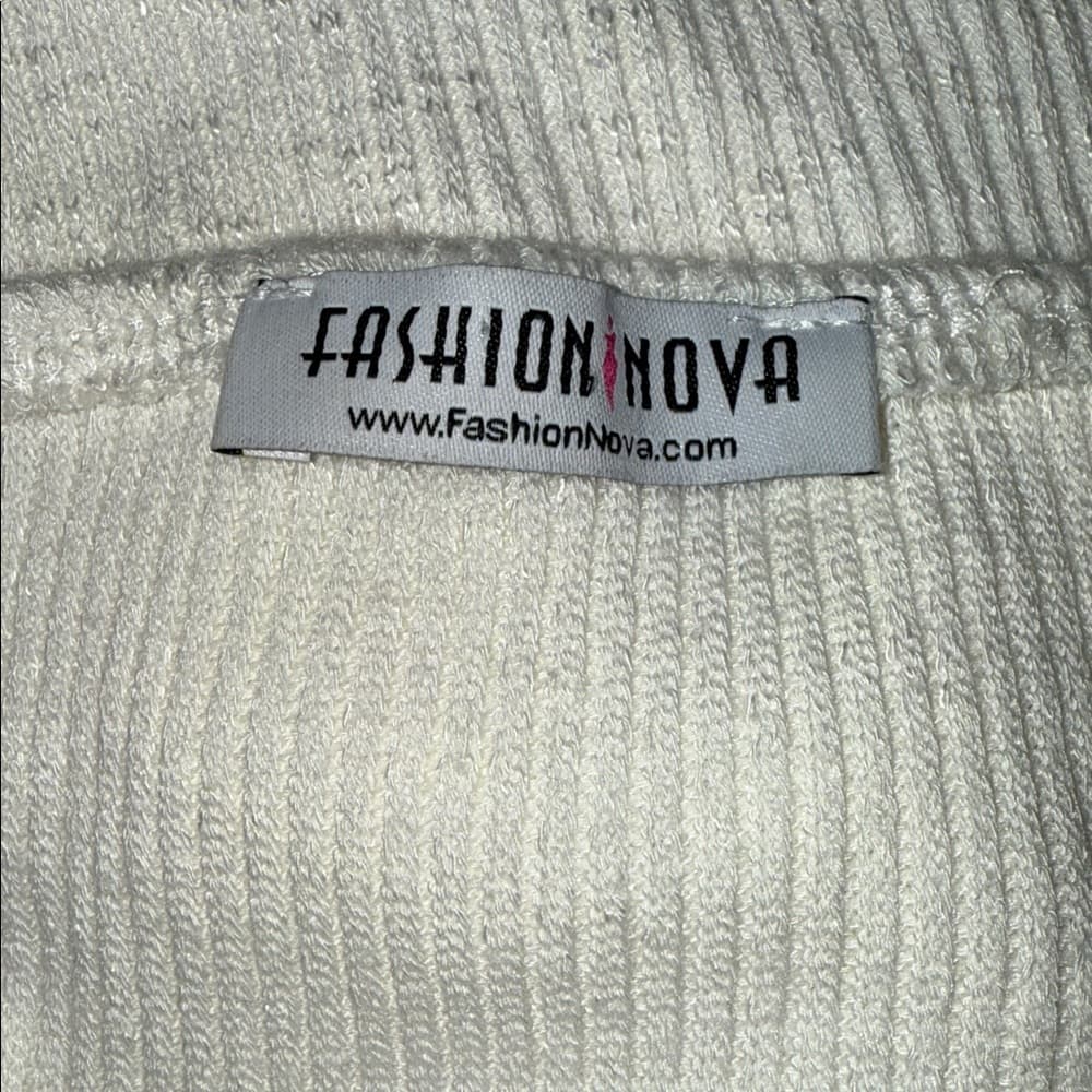 Fashion Nova Long Sleeve One-Piece Swimsuit - Size Small - Thumbnail 4