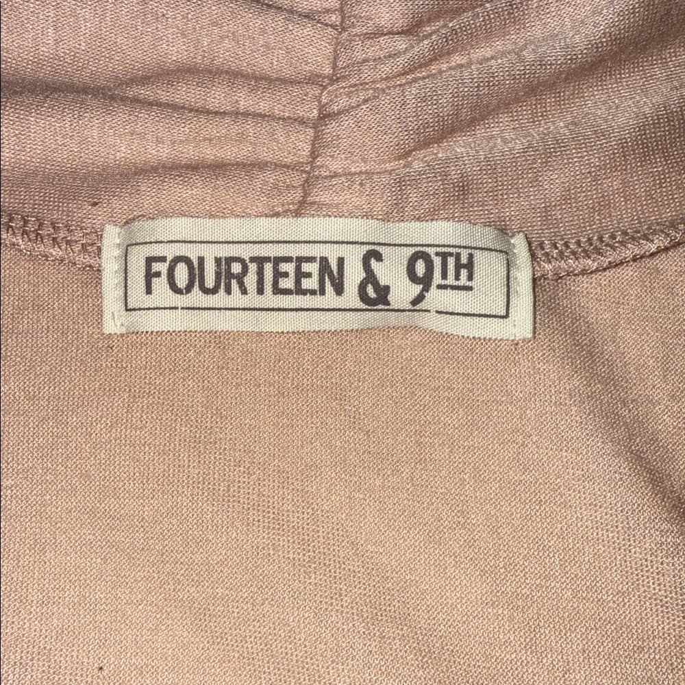 Fourteen and 9th Sleeveless Cardigan With Lace Accents - Size Large - Thumbnail 6