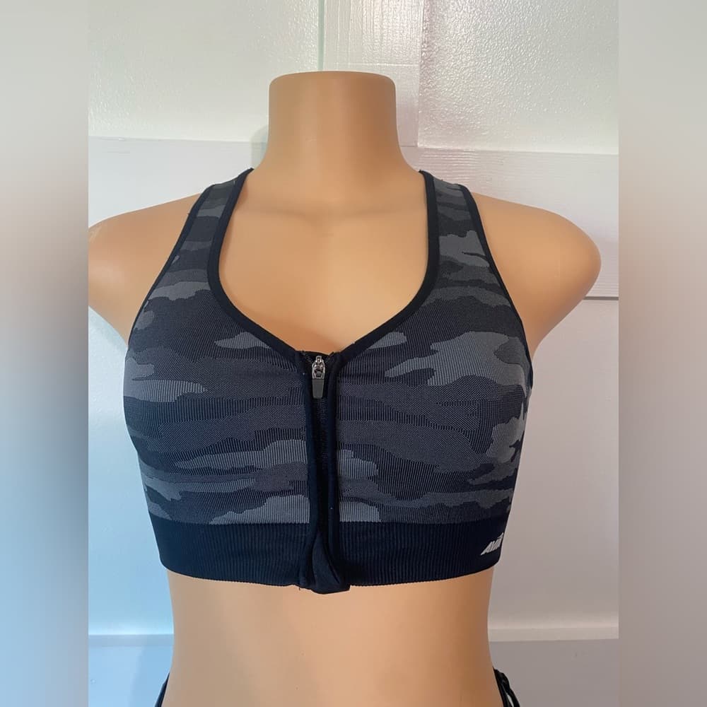 Size Medium - Avia Sports Zip-up Bra* - Thumbnail 4