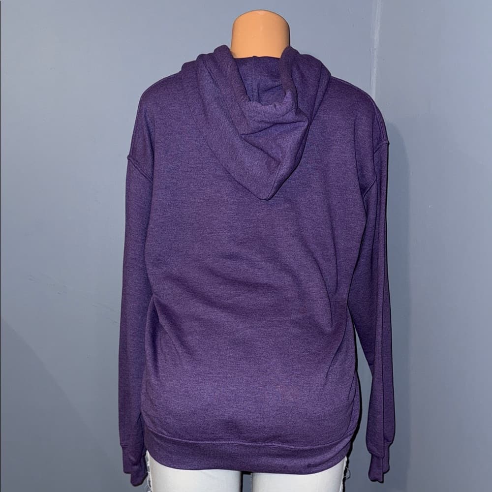 Gildan Purple Texas Hoodie - Size medium - Thumbnail 3
