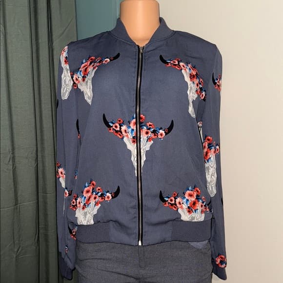 Altar’d State Floral Print Zipper Jacket - Size small - Thumbnail 5