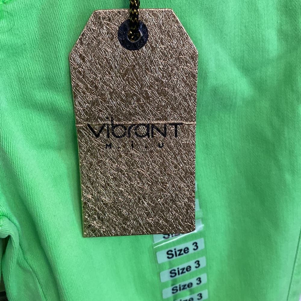 M. I. U. Vibrant- neon green skinny jeans - Thumbnail 3