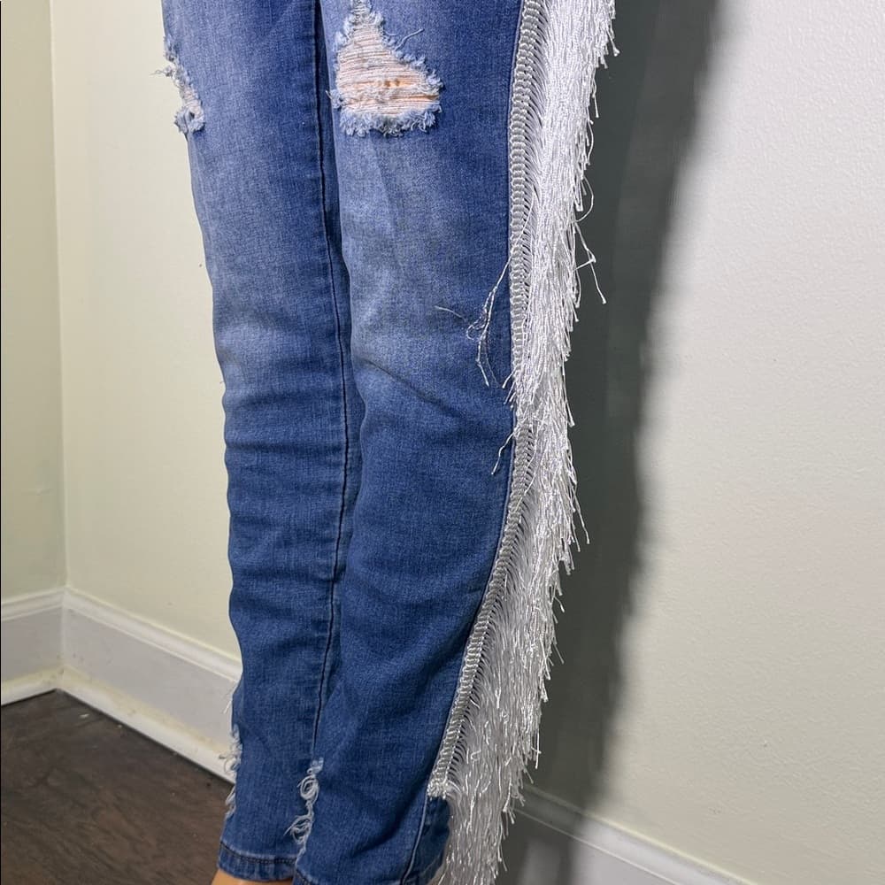 Sj Style Jeans with Fringe - Thumbnail 2
