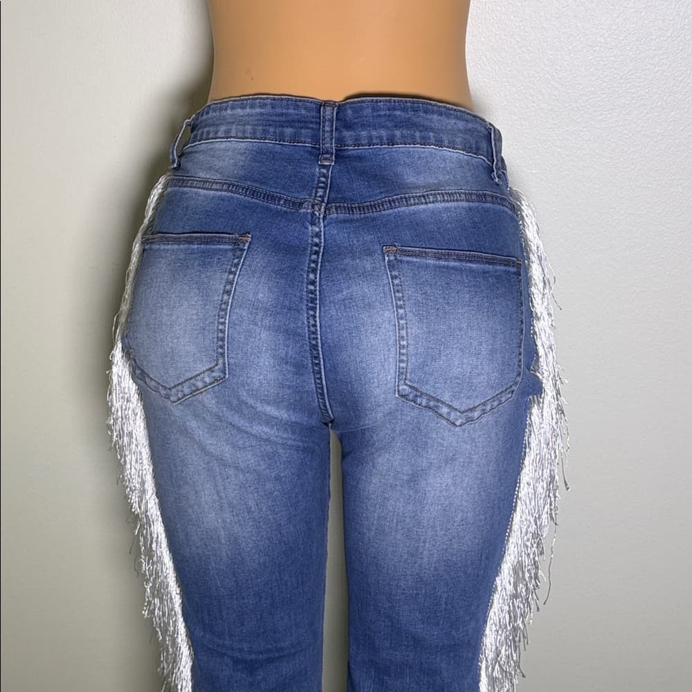 Sj Style Jeans with Fringe - Thumbnail 6