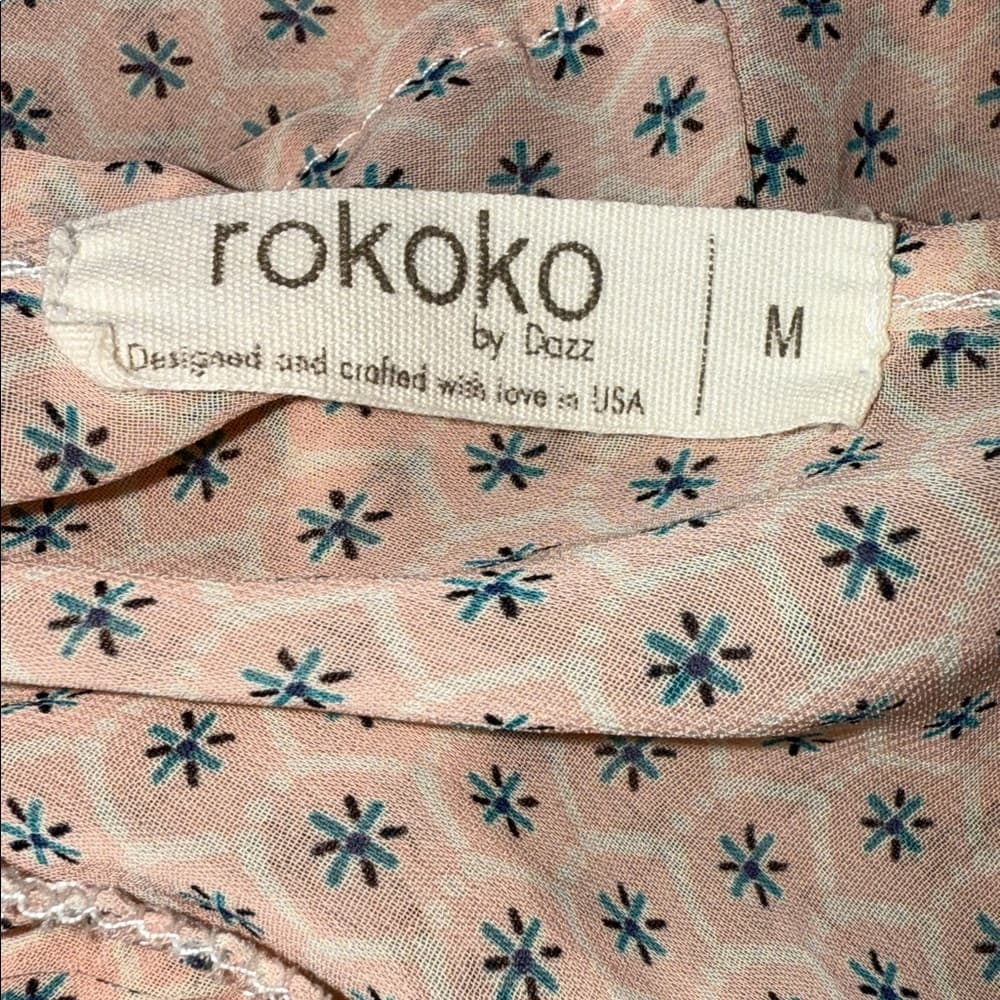 *Rokoko by Dazz Polka Dot Sleeveless Top - Size Medium - Thumbnail 4