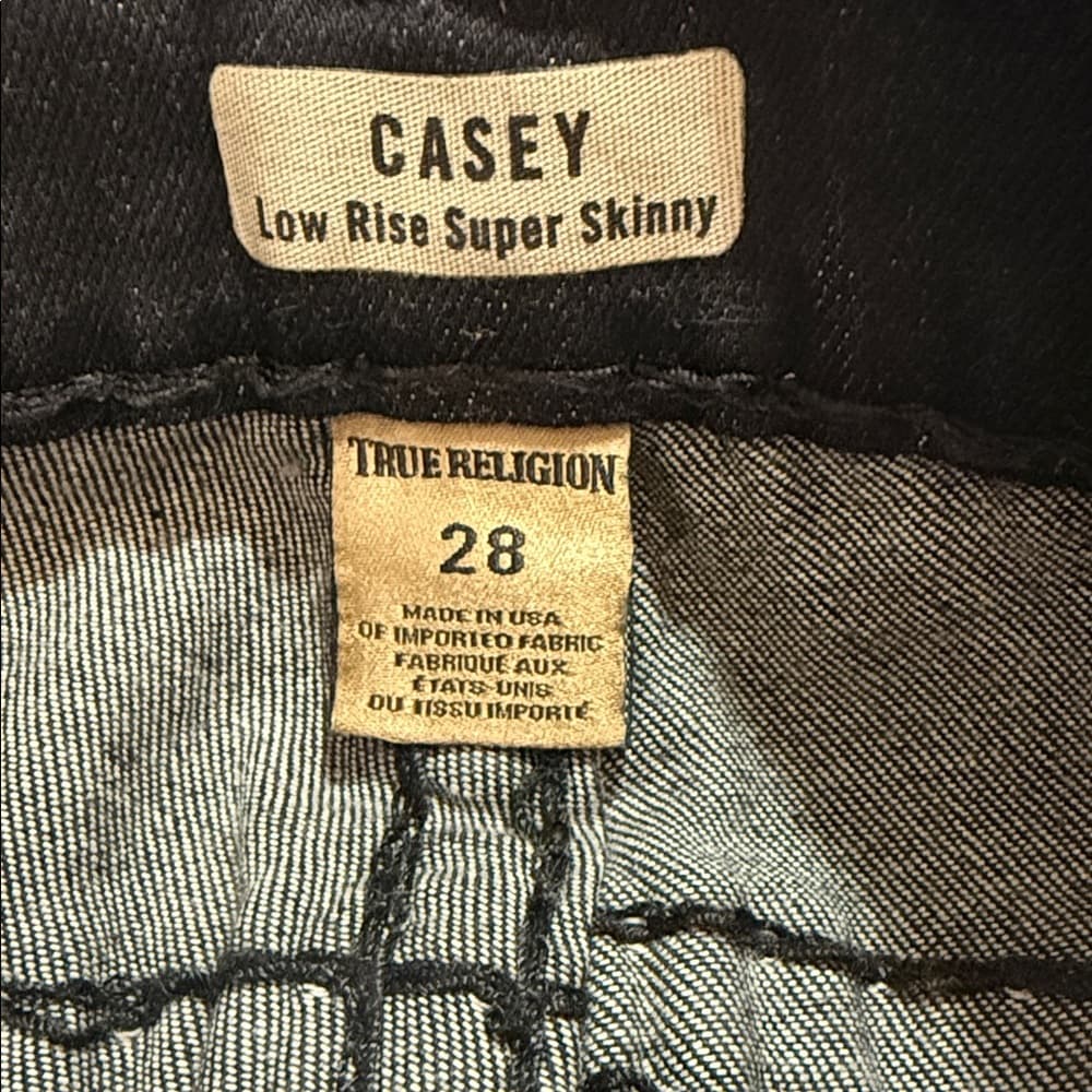 True Religion Casey Low Rise Super Skinny Jeans - Thumbnail 9