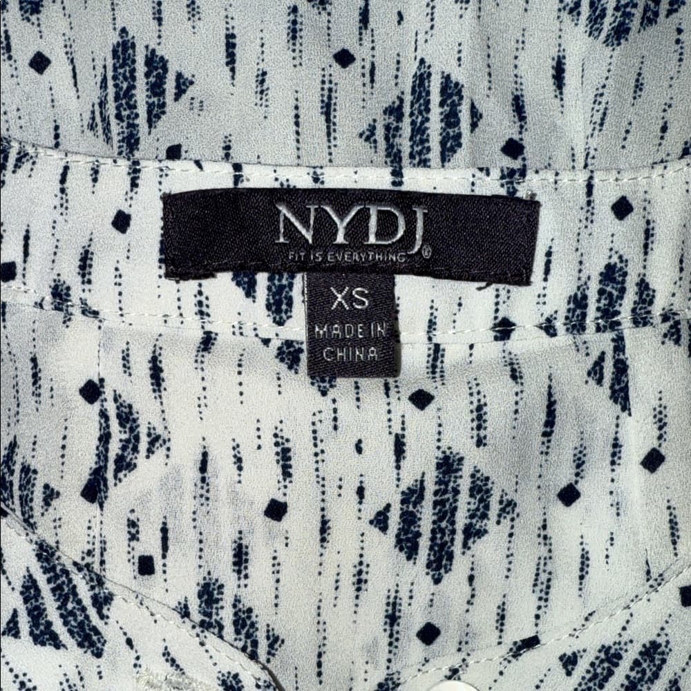 Women's Blue Patterned Top - Thumbnail 4