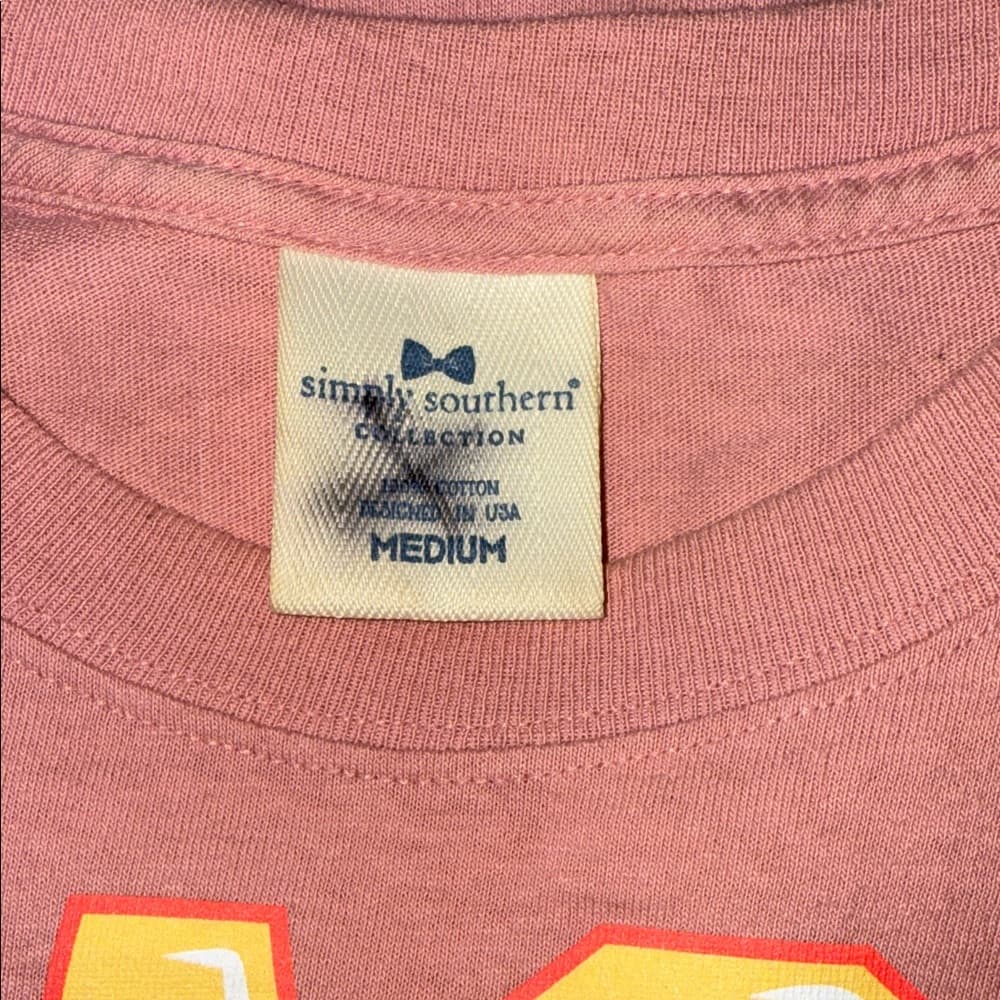 Simply Southern Peachy Long Sleeve Shirt - Pink and Yellow - Thumbnail 5