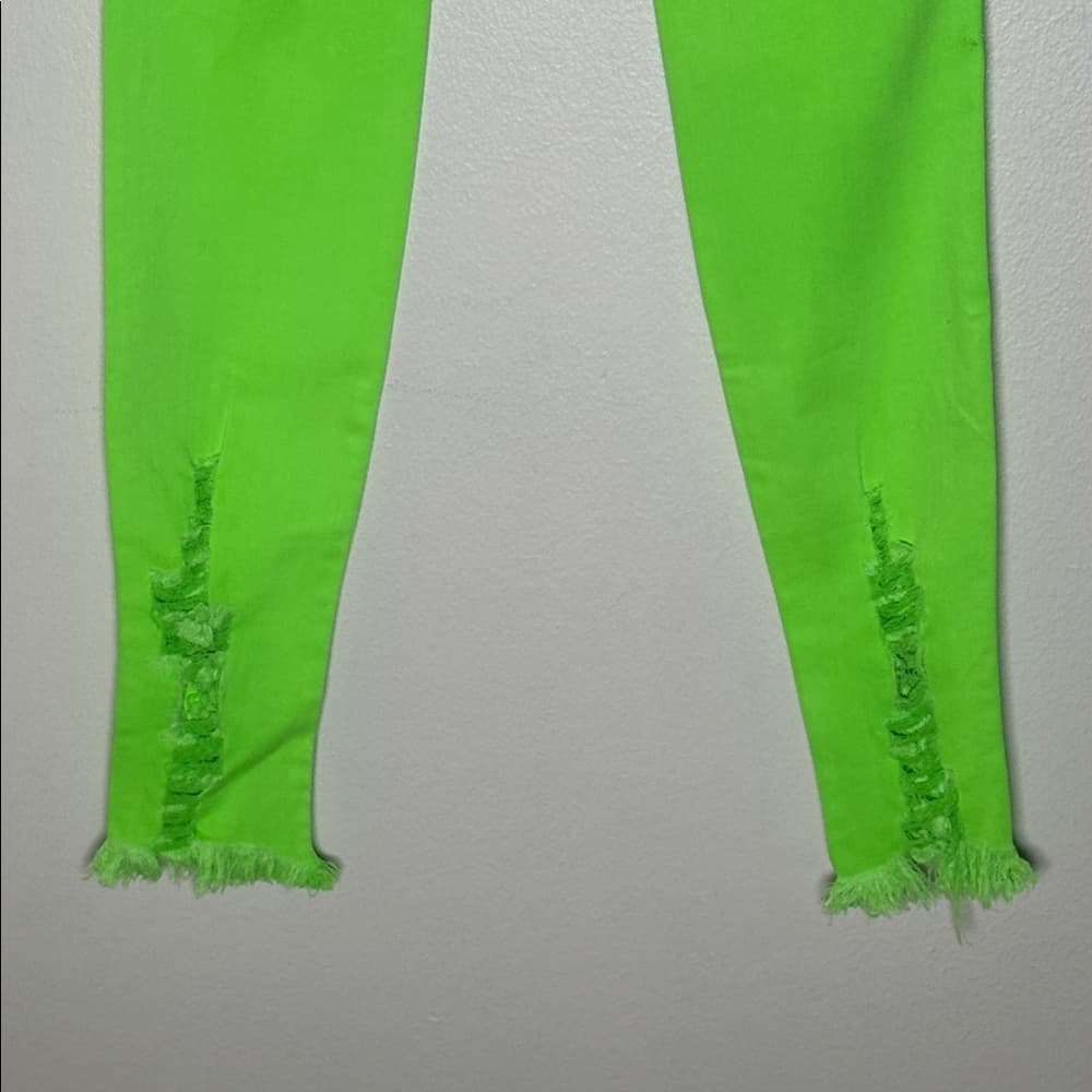 M. I. U. Vibrant- neon green skinny jeans - Thumbnail 10