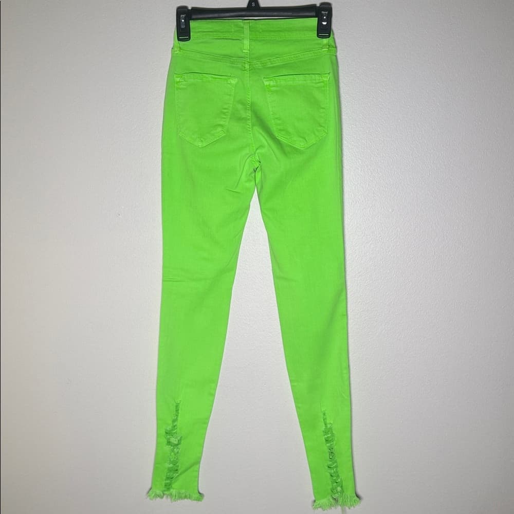 M. I. U. Vibrant- neon green skinny jeans - Thumbnail 8