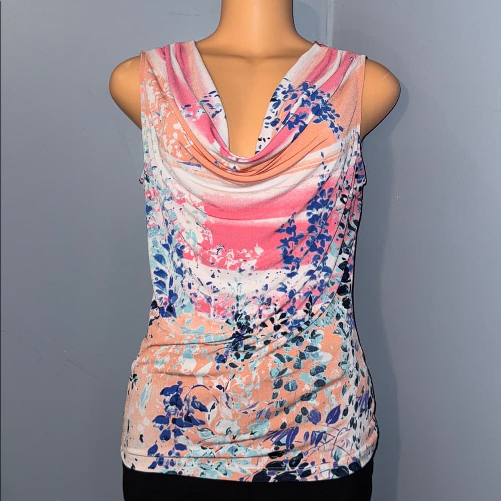 Calvin Klein Draped Sleeveless Top – Size M - Thumbnail 4