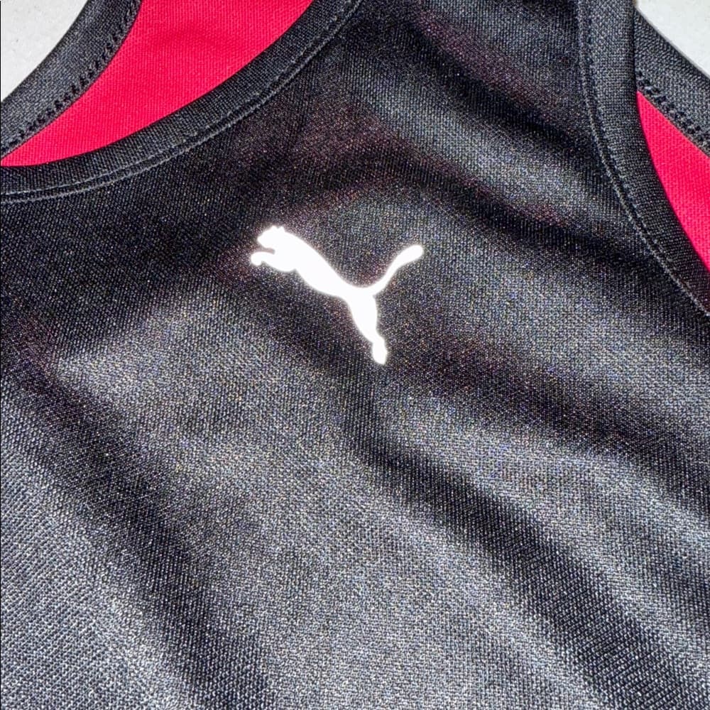 Puma Black Athletic Tank Top - Size Large - Thumbnail 4