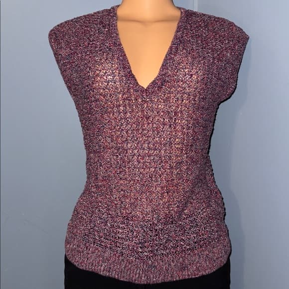 Wallace Knit V-Neck Sleeveless Sweater - Size Small - Thumbnail 6
