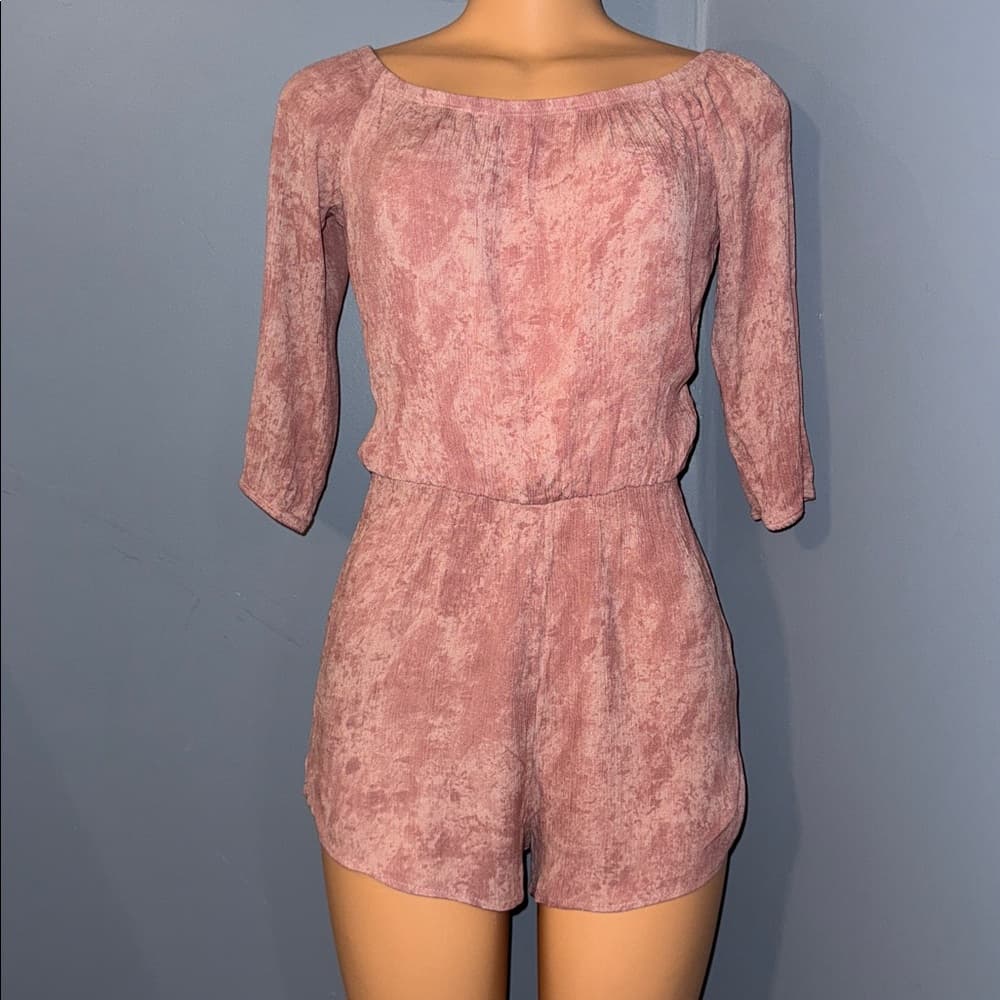 Blue Blush Mauve Romper - Size Large - Thumbnail 6