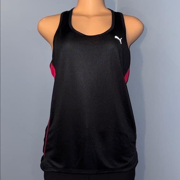 Puma Black Athletic Tank Top - Size Large - Thumbnail 8
