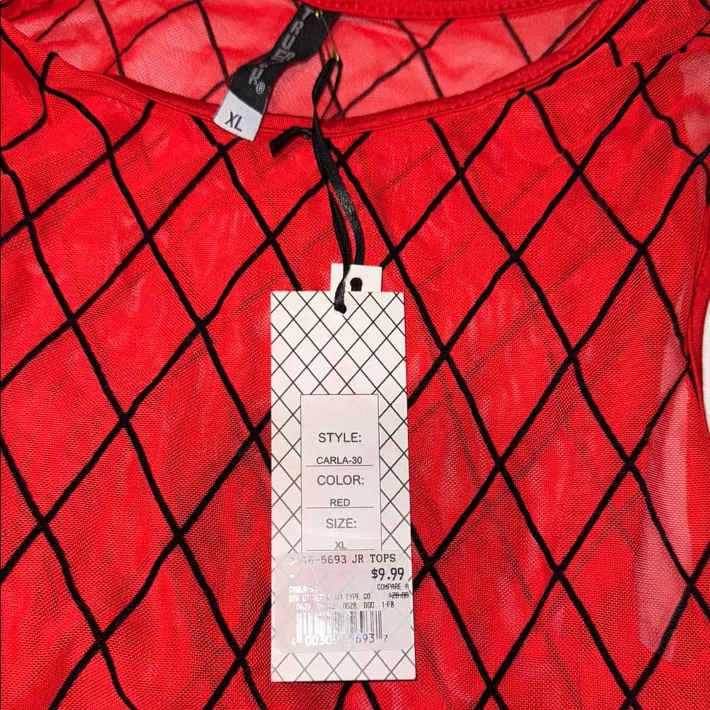 TRUE ROCK Red Mesh Leggings Set - Thumbnail 5