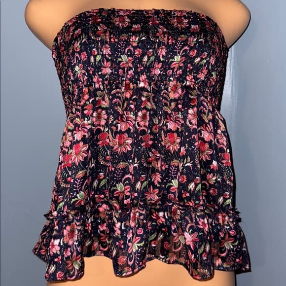 Floral ruffled top - Thumbnail 5