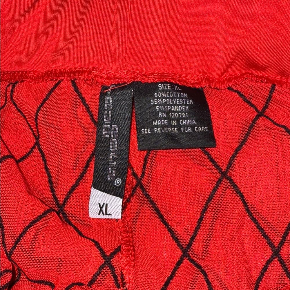 TRUE ROCK Red Mesh Leggings Set - Thumbnail 4