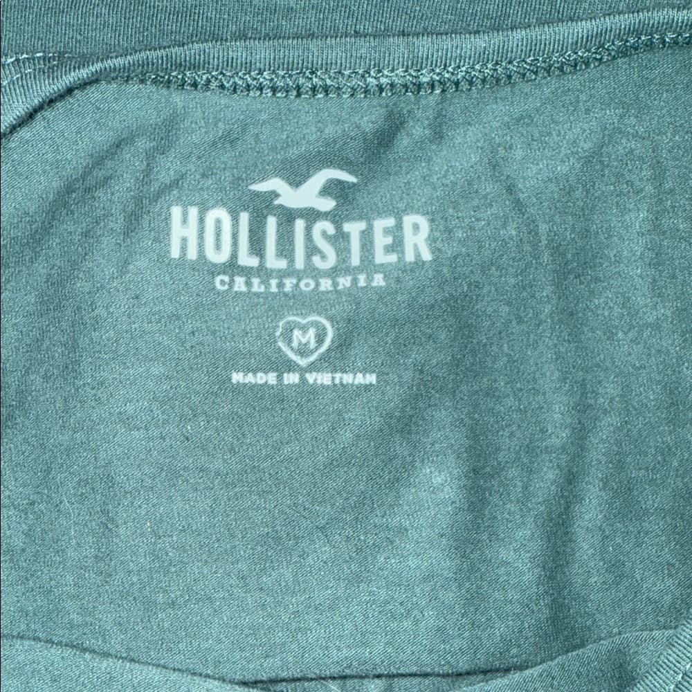 Hollister Athletic Club Women's Green Crop Top - Thumbnail 3