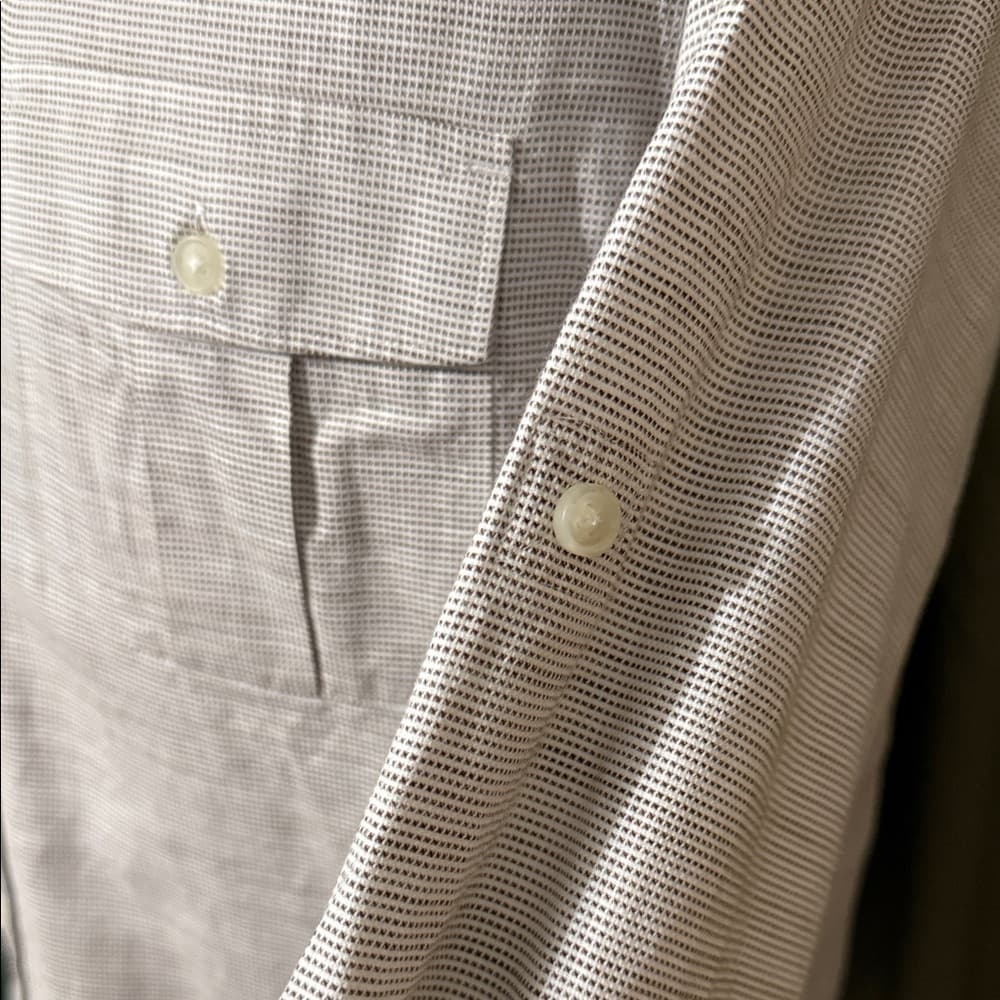 Joseph Abboud Tan Casual Button Down Shirt - Thumbnail 2