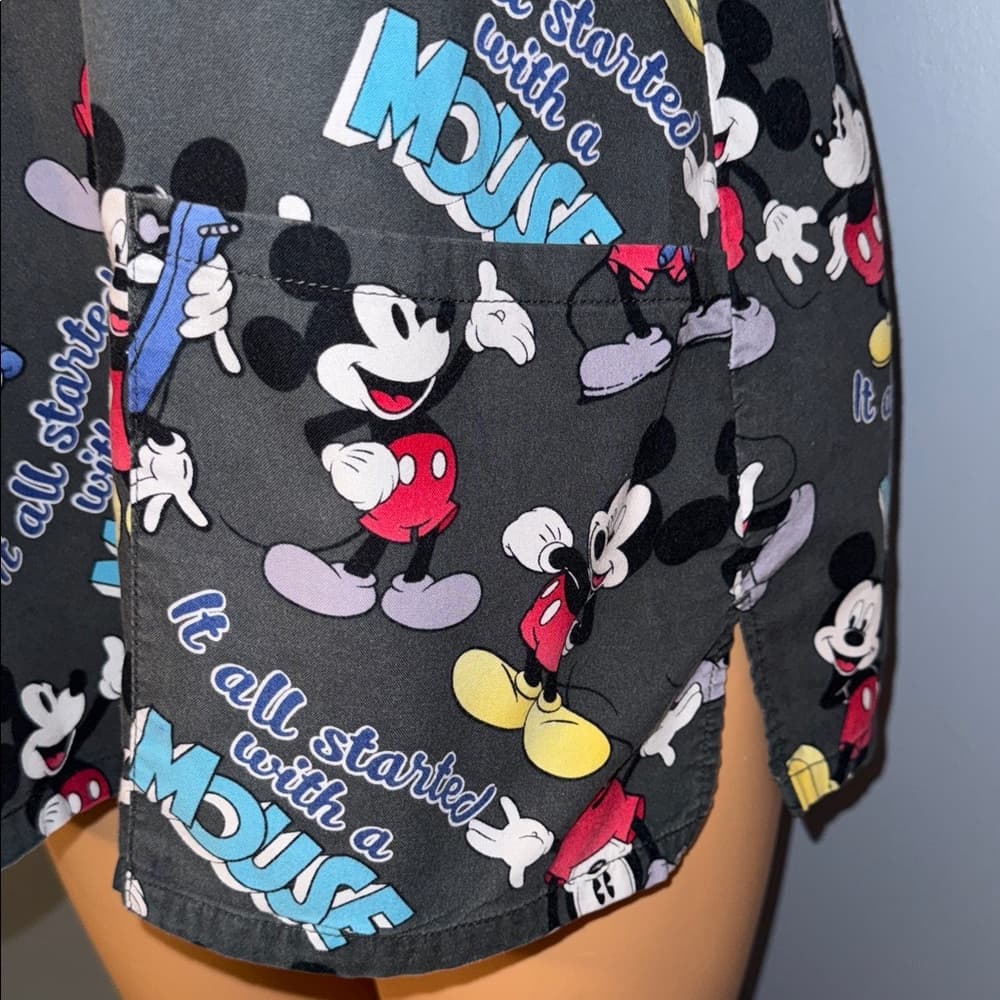 Disney Mickey Mouse Scrub Top - Size XL - Thumbnail 3