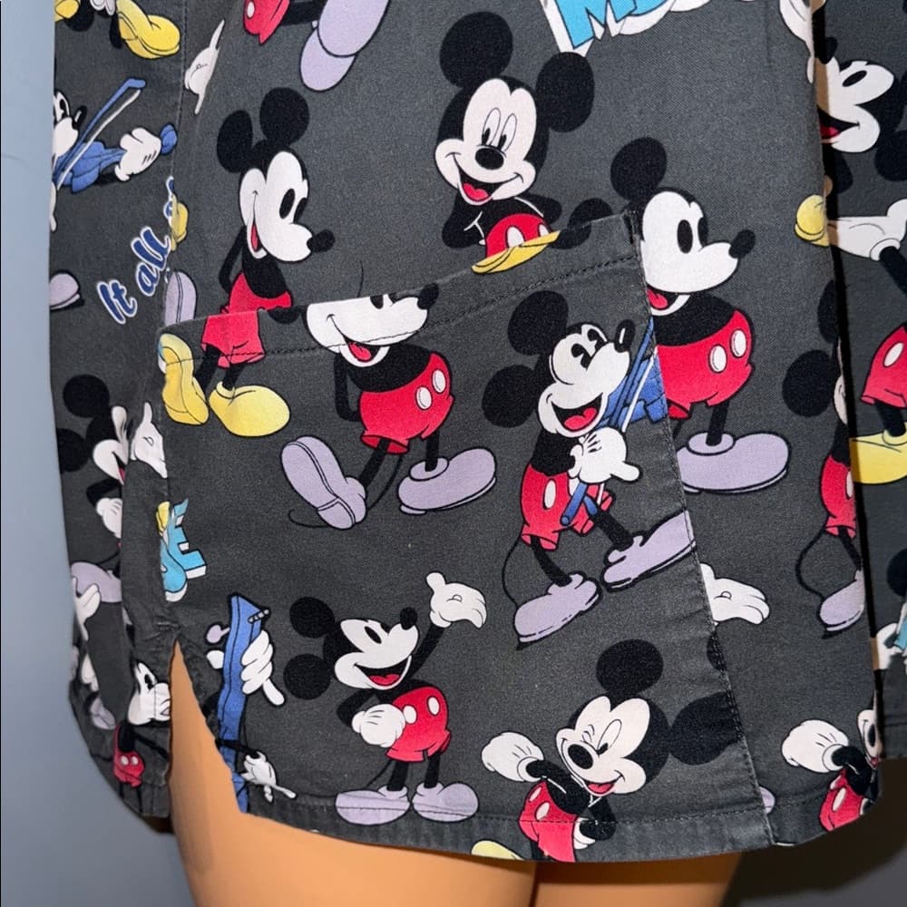Disney Mickey Mouse Scrub Top - Size XL - Thumbnail 2