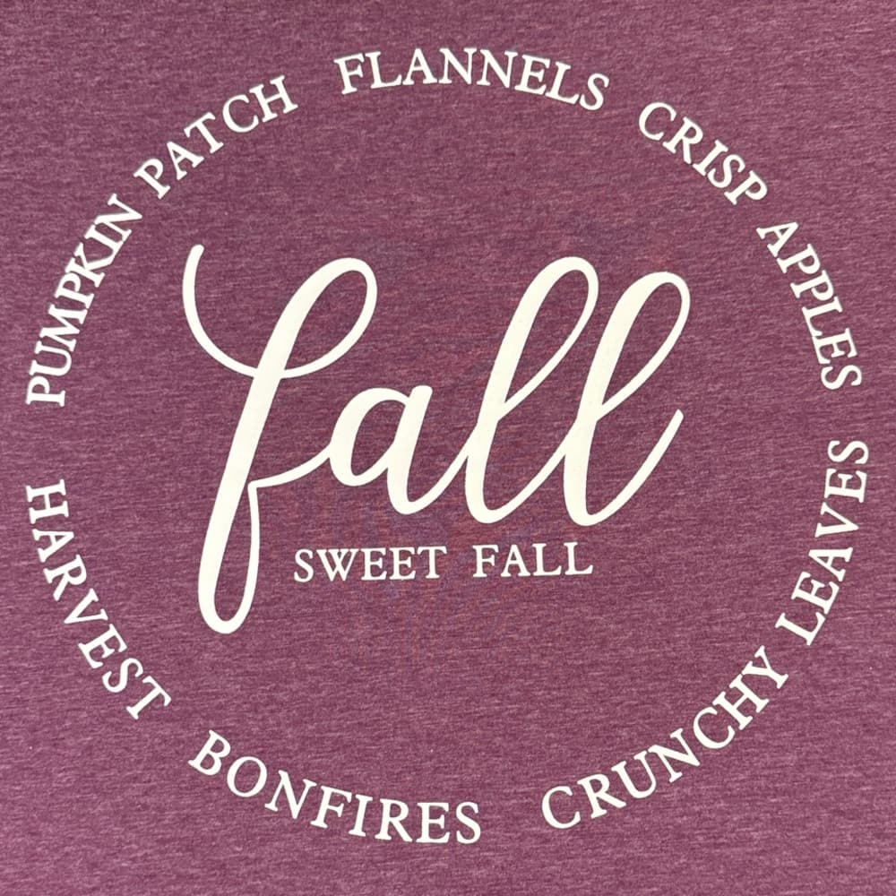 Purple Graphic Tee - Fall Sweet Fall - Size Large - Thumbnail 6