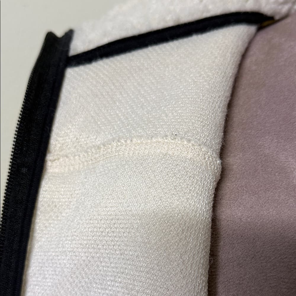 H&M Cream and Black Fleece Jacket - Thumbnail 7
