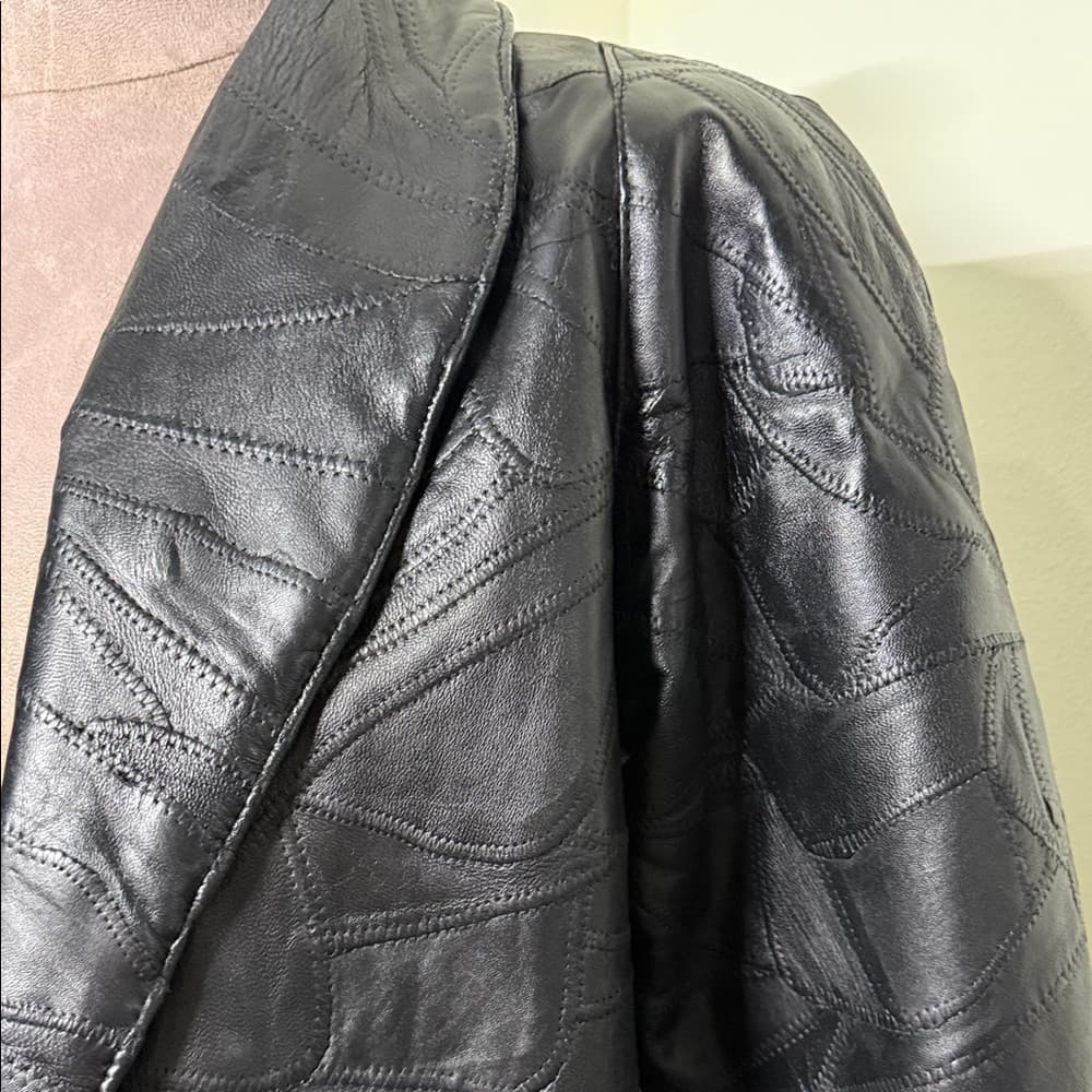 Black Leather Jacket - Thumbnail 2