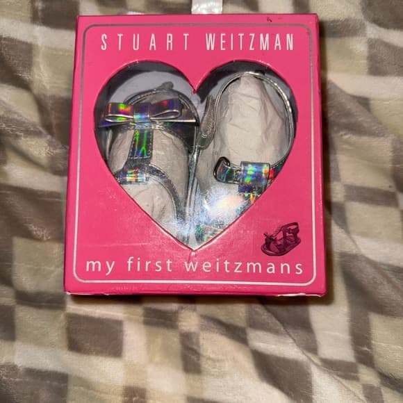 Stuart Weitzman Baby Shoes with Iridescent Accents - Thumbnail 8