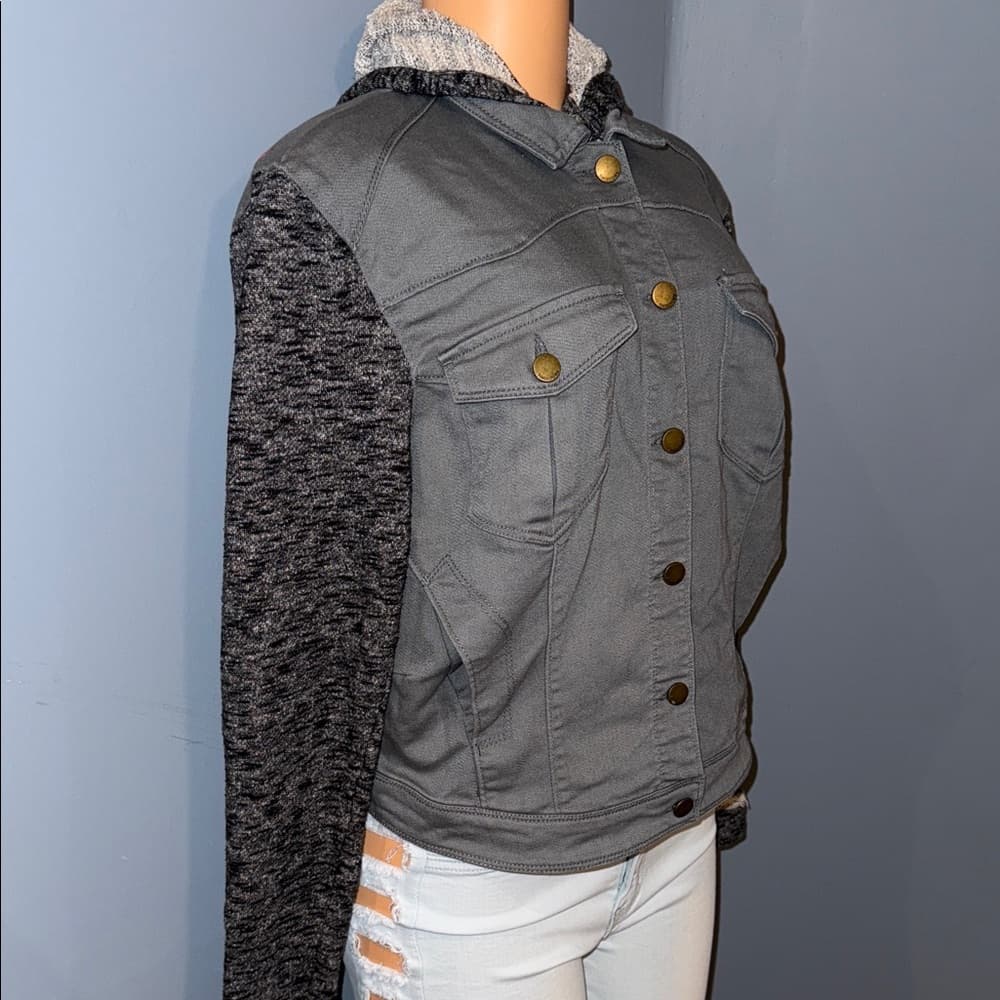Tinseltown Gray and Black Utility Jacket - Size XL