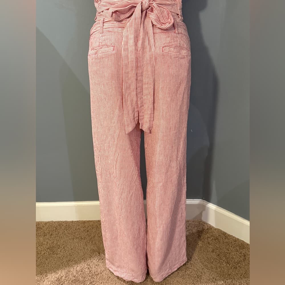 Elegant Striped Women's Matching Set - Size Large - Thumbnail 7