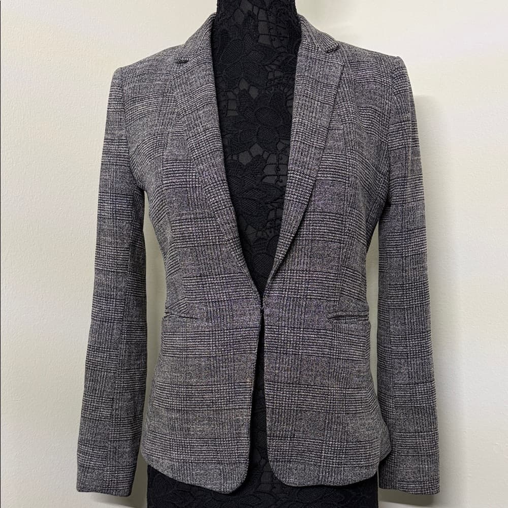 H&M Classic Black and Gray Blazer