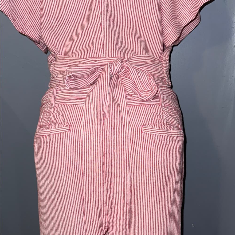 Elegant Striped Women's Matching Set - Size Large - Thumbnail 6