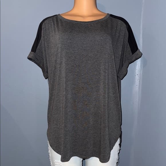 Avia Charcoal and Black Short Sleeve Tee - Thumbnail 7