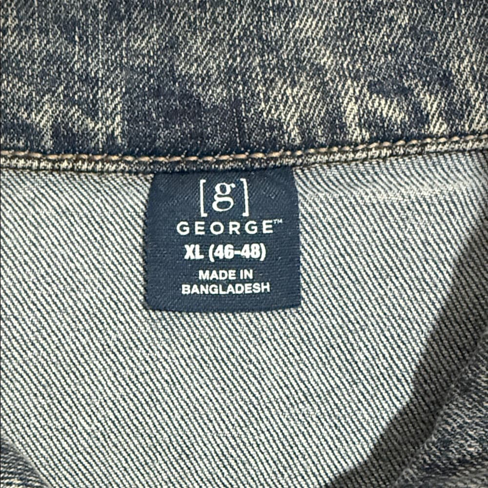Men's Blue Denim Jacket - Thumbnail 6