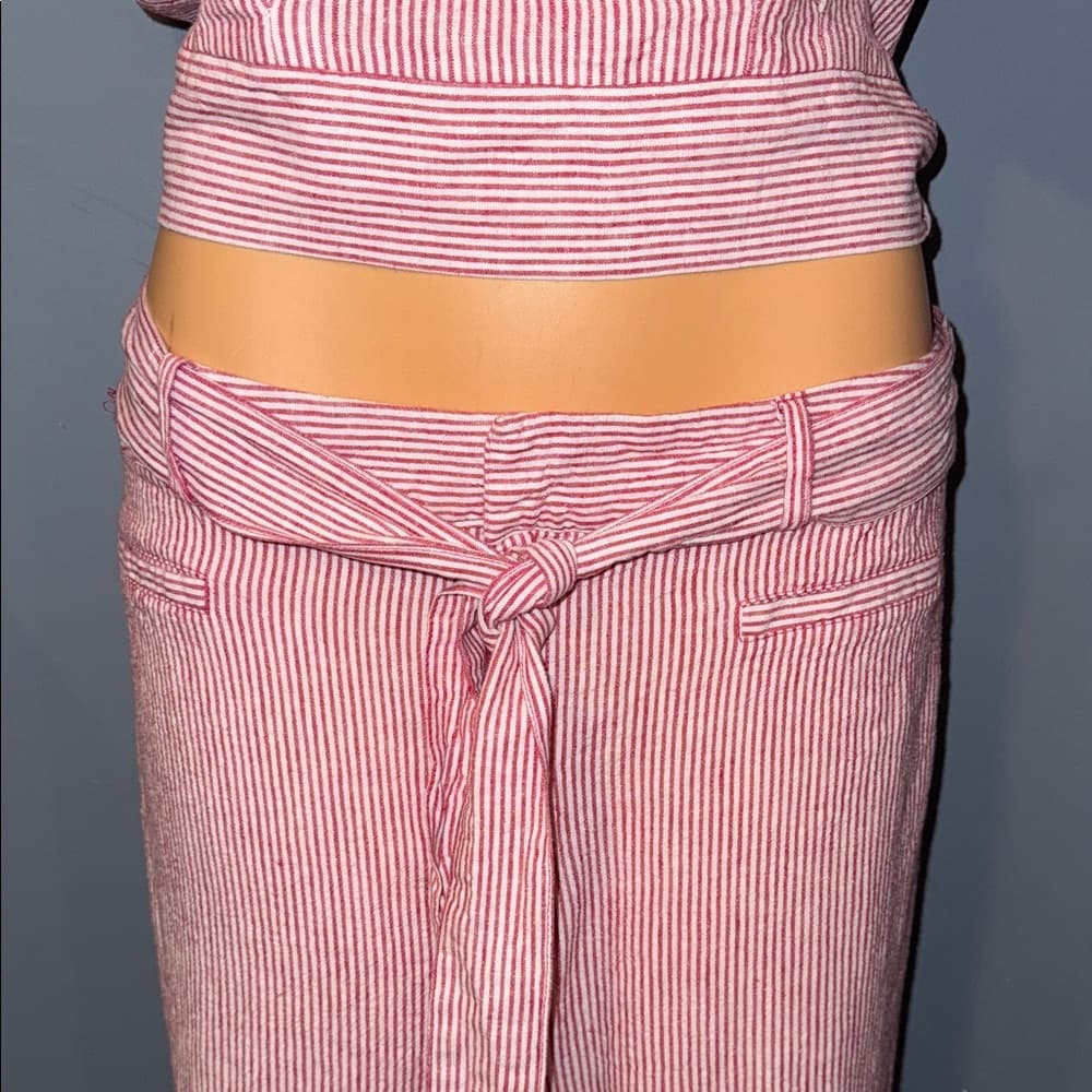 Elegant Striped Women's Matching Set - Size Large - Thumbnail 3