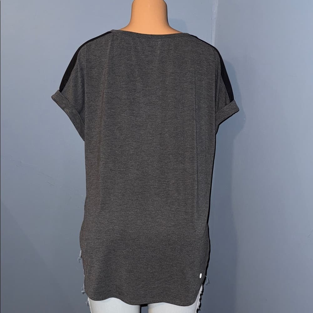 Avia Charcoal and Black Short Sleeve Tee - Thumbnail 4