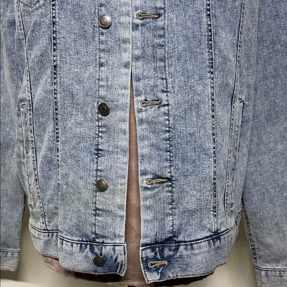 Men's Blue Denim Jacket - Thumbnail 3